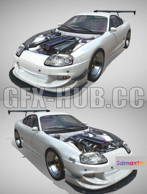 1207402 - CAR - JDM style Drift Car 3D Model