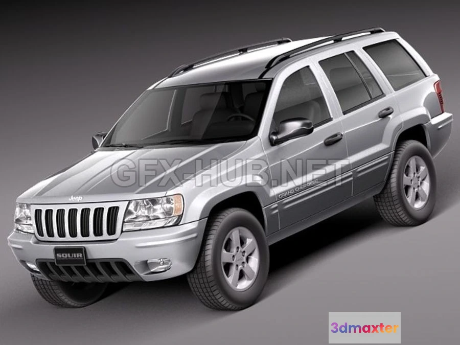 1207406 - CAR - Jeep Grand Cherokee 1999-2005 3D Model