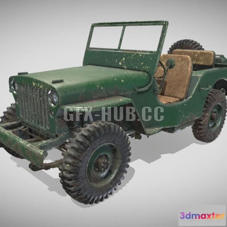 1207412 - CAR - Jeep Willy 2 3D Model