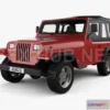 1207428 - CAR - Jeep Wrangler YJ 1987  3D Model