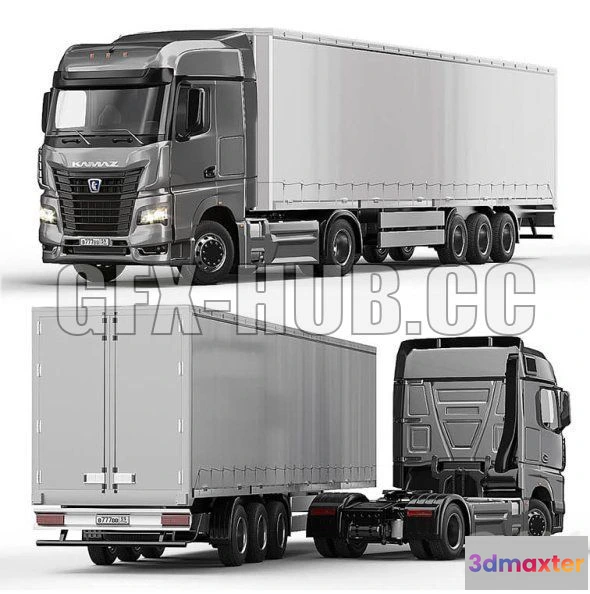 1207432 - CAR - KAMAZ 54901 3D Model