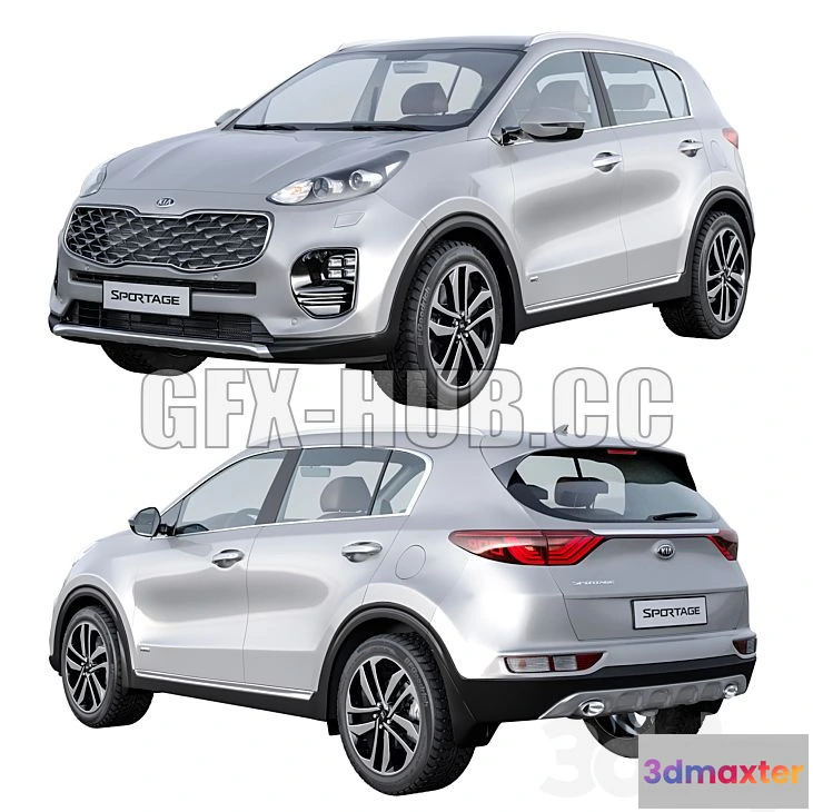 1207456 - CAR - KIA Sportage 3D Model