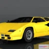 1207480 - CAR - Lamborghini Countach LP5000 3D Model