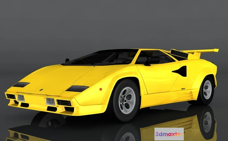 1207480 - CAR - Lamborghini Countach LP5000 3D Model