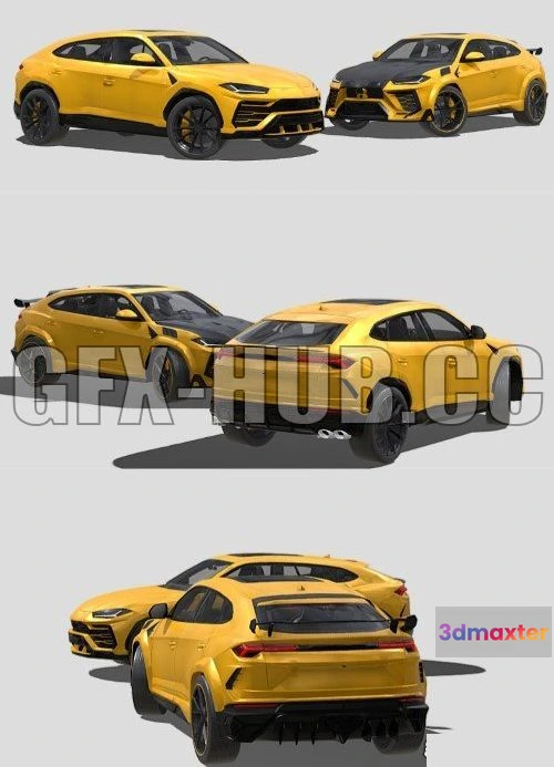 1207516 - CAR - Lamborghini Urus 2019 3D Model