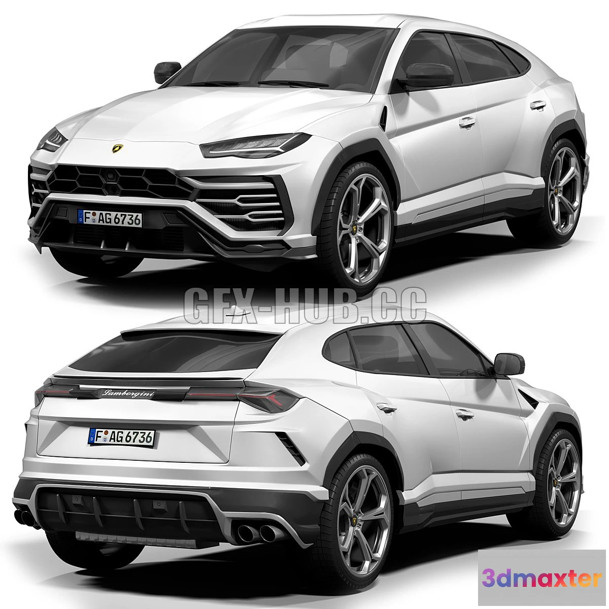 1207520 - CAR - Lamborghini Urus 3D Model