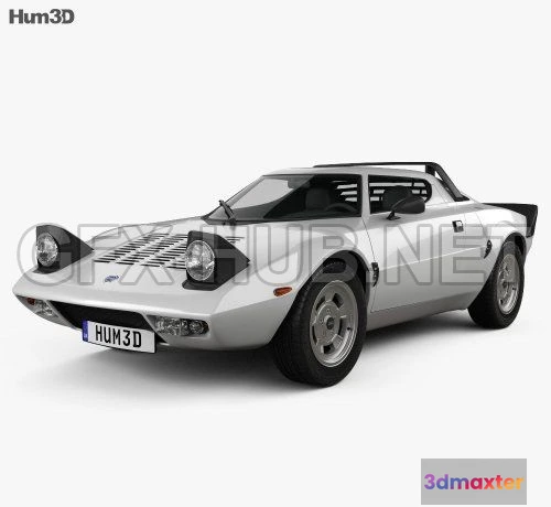 1207540 - CAR - Lancia Stratos 1974  3D Model