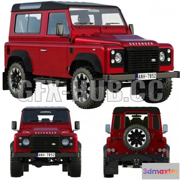 1207556 - CAR - Land Rover Defender Works V8 3D Model