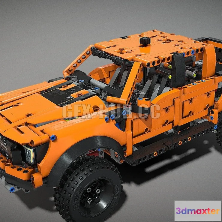 1207576 - CAR - Lego Ford Raptor 3D Model