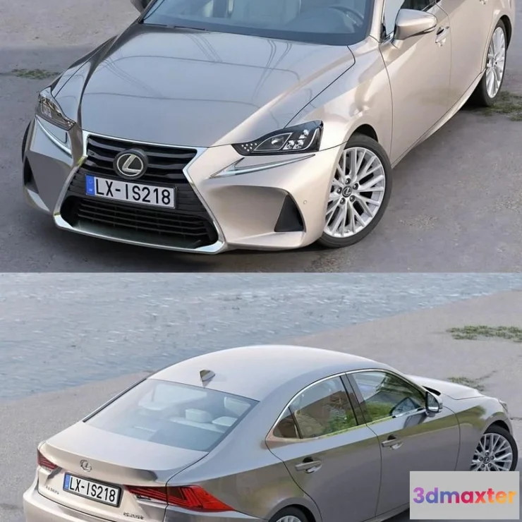 1207586 - CAR - Lexus IS 2018 3D Model