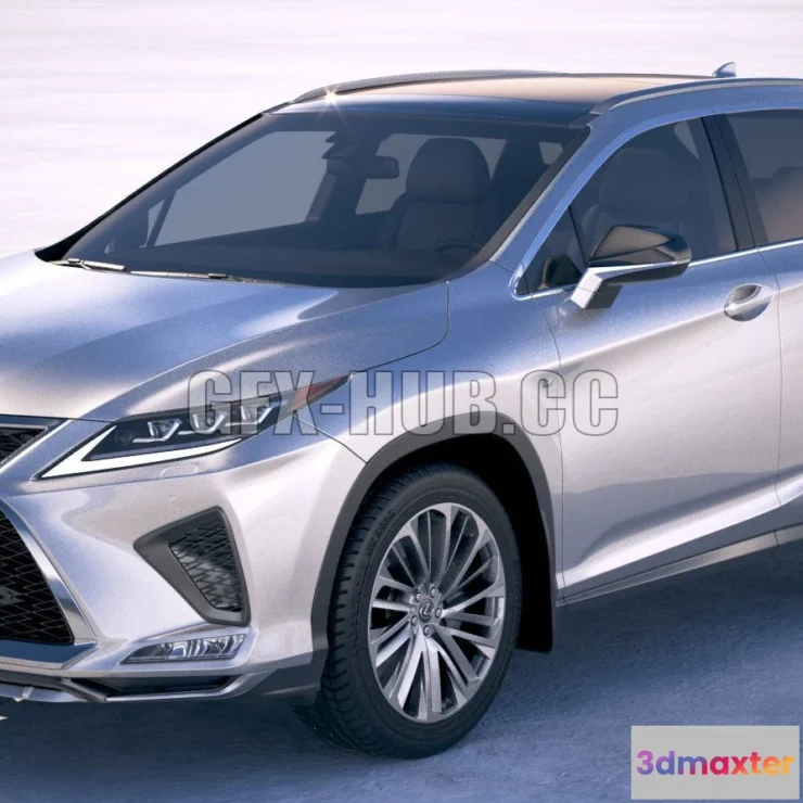 1207614 - CAR - Lexus RX F-Sport 2020 3D Model