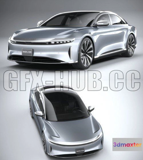 1207650 - CAR - Lucid Air 2021 3D Model