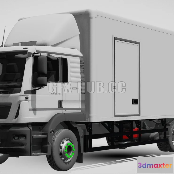 1207654 - CAR - MAN TGM Box Rigid 2019 3D Model