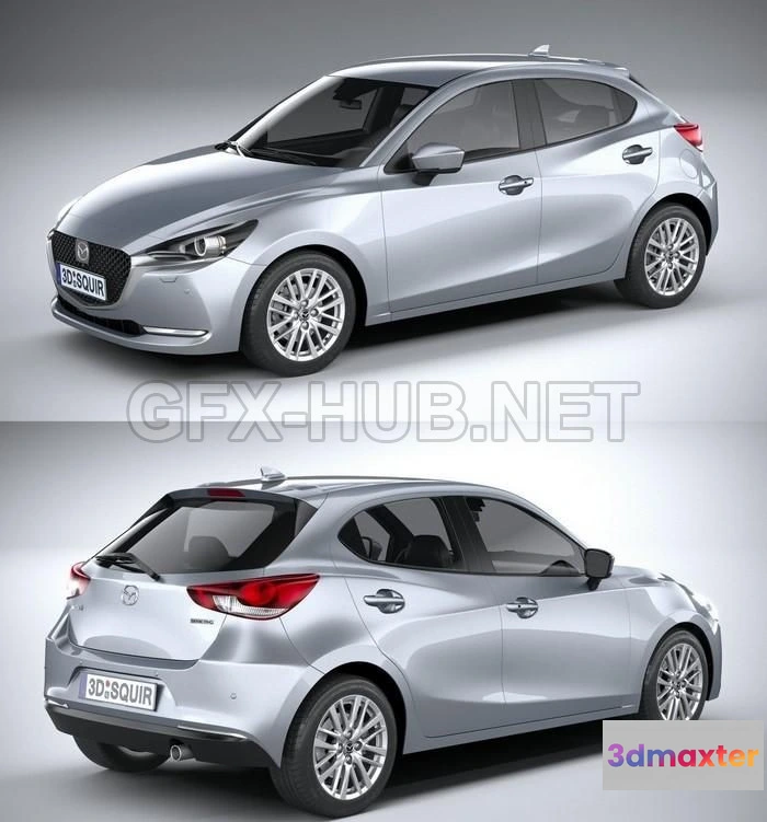1207688 - CAR - Mazda 2 2020 3D Model
