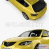 1207690 - CAR - Mazda 3 hatchback 2003  3D Model