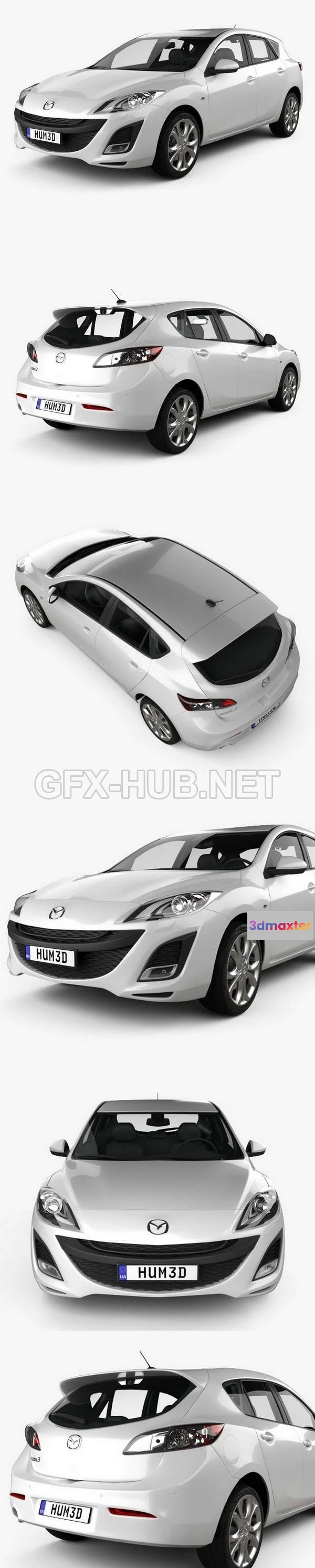 1207692 - CAR - Mazda 3 hatchback 2011  3D Model