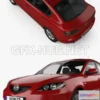 1207694 - CAR - Mazda 3 sedan 2003  3D Model