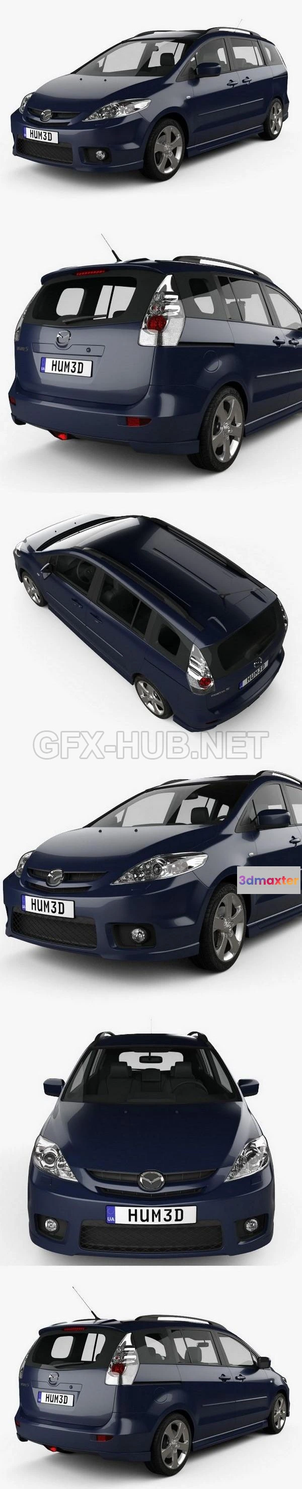 1207702 - CAR - Mazda 5 Sport 2005  3D Model