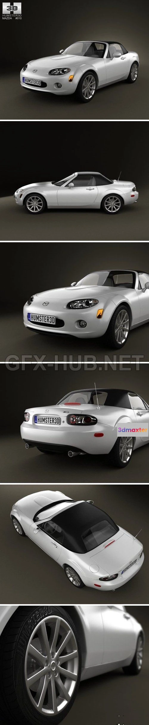 1207720 - CAR - Mazda MX-5 2009  3D Model