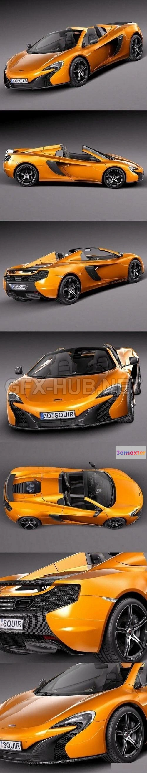 1207738 - CAR - McLaren 650S 2015  3D Model
