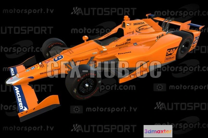 1207748 - CAR - Mclaren Honda Andretti 3D Model
