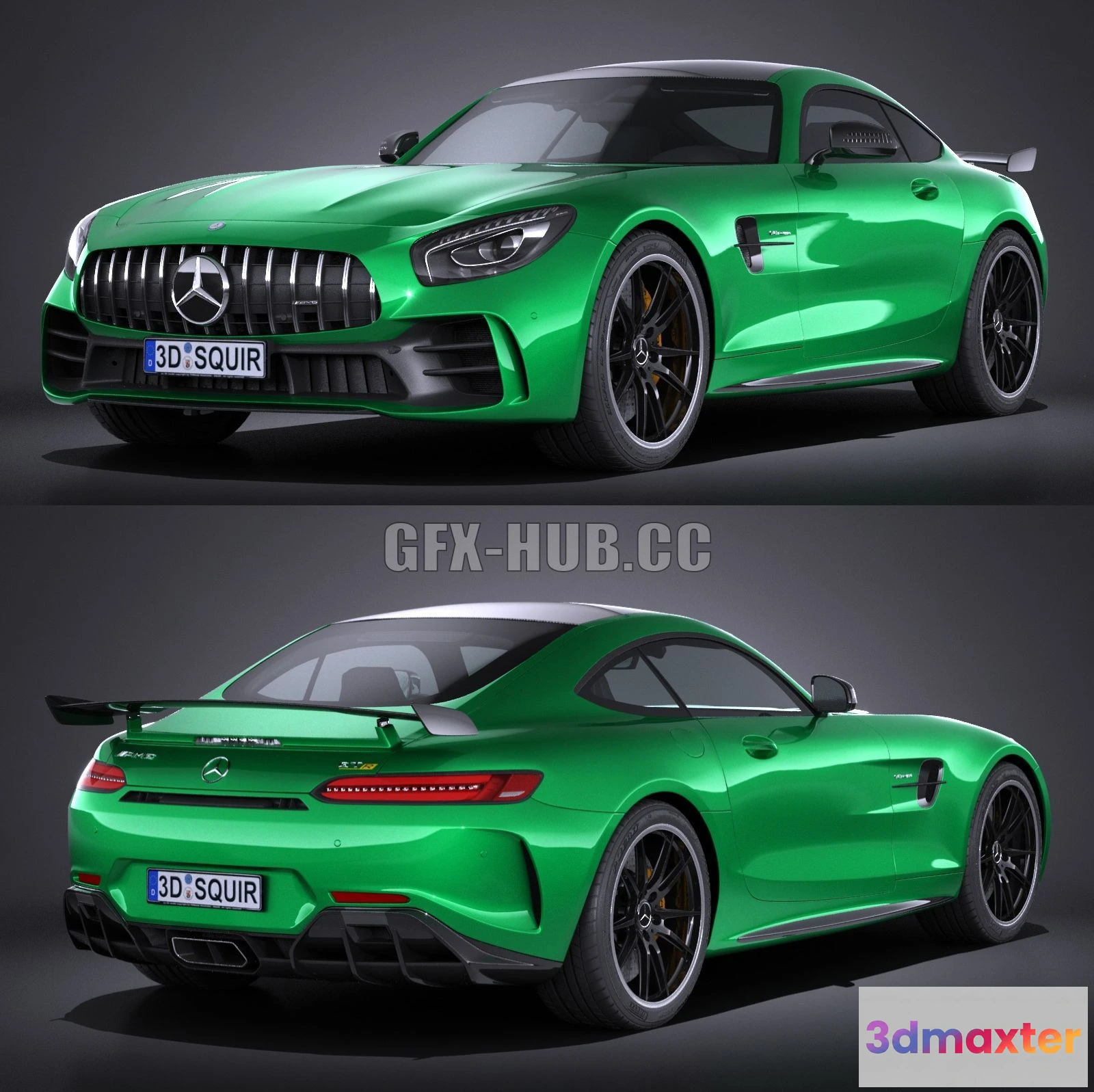 1207768 - CAR - Mercedes AMG GT R 2017 3D Model