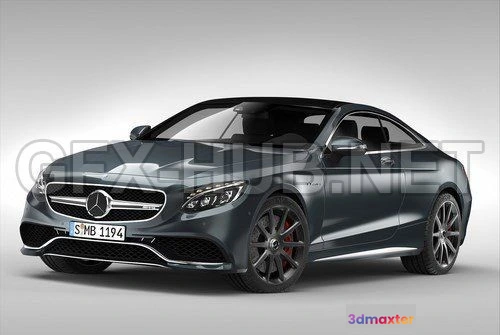 1207798 - CAR - Mercedes Benz S63 AMG Coupe 2015  3D Model