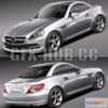 1207800 - CAR - Mercedes Benz SLK 2012 3D Model
