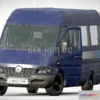 1207802 - CAR - Mercedes Benz Sprinter Lowpoly Van 3D Model