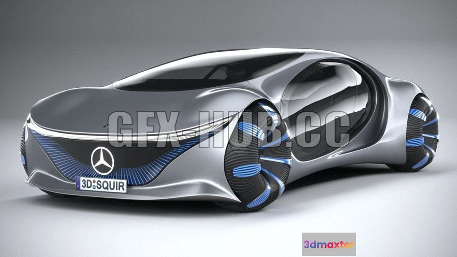 1207806 - CAR - Mercedes Benz Vision Avtr Concept 2020 3D Model