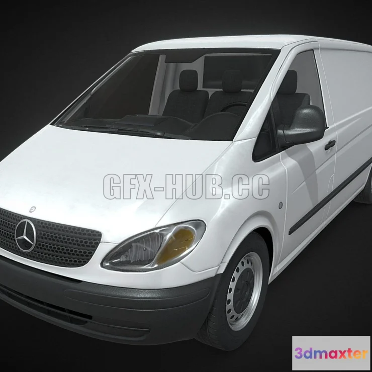 1207834 - CAR - Mercedes Vito Utility Car 3D Model