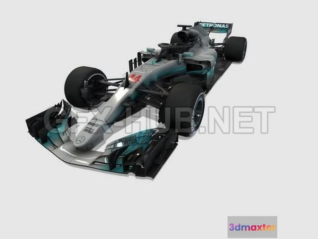 1207838 - CAR - Mercedes WO9 3D Model