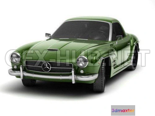 1207840 - CAR - Mercedes-Bens 190 SL  3D Model