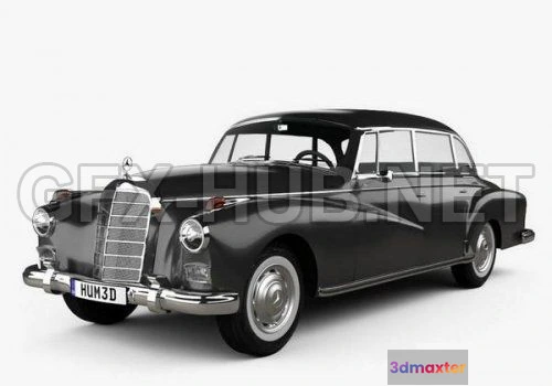 1207850 - CAR - Mercedes-Benz 300d (W189) 1957  3D Model