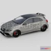 1207862 - CAR - Mercedes-Benz A45 AMG 2018 3D Model
