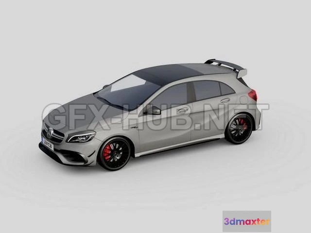 1207862 - CAR - Mercedes-Benz A45 AMG 2018 3D Model
