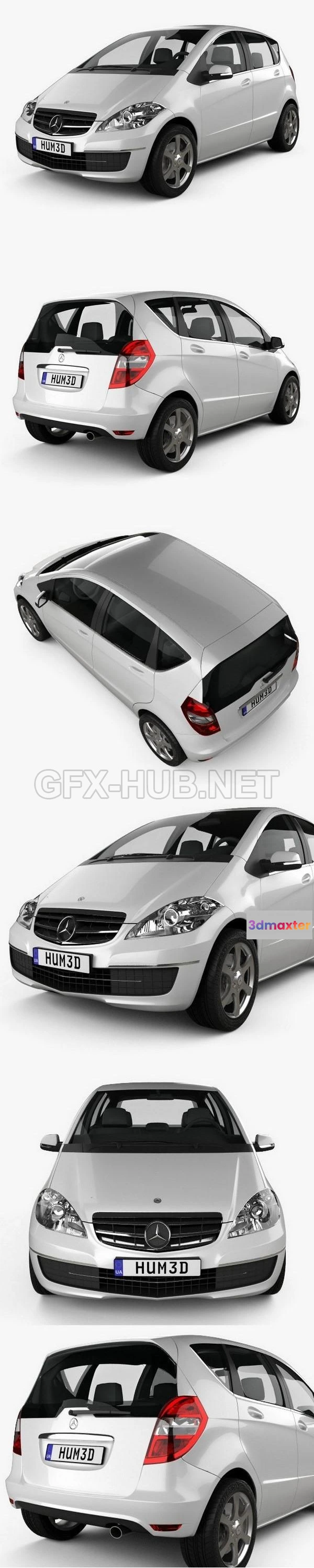1207864 - CAR - Mercedes-Benz A-Class W169 5-door 2010  3D Model