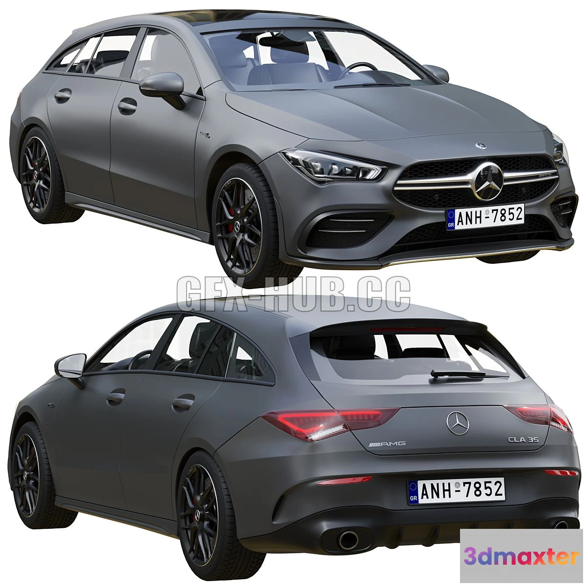 1207874 - CAR - Mercedes-Benz AMG CLA 35 Shooting Brake  3D Model