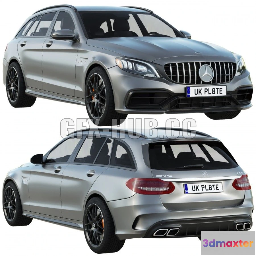 1207890 - CAR - Mercedes-Benz C63 Amg Estate 3D Model