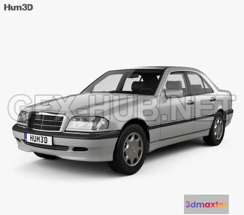 1207894 - CAR - Mercedes-Benz C-Class (W202) sedan 1997  3D Model