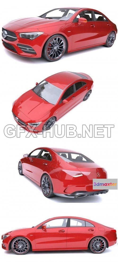 1207898 - CAR - Mercedes-Benz CLA AMG 2020  3D Model