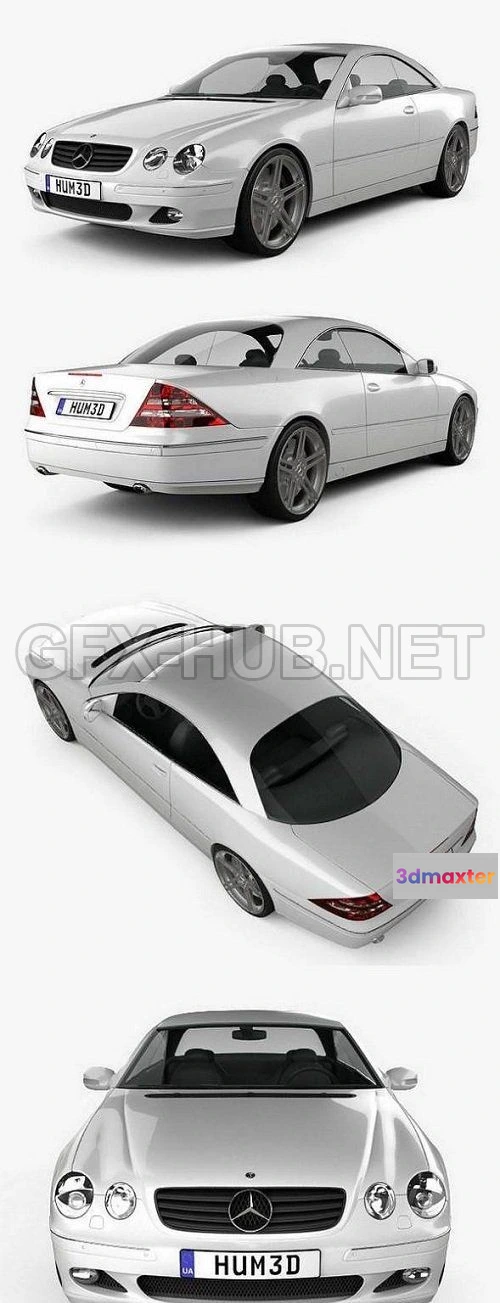 1207904 - CAR - Mercedes-Benz CL-Class (W215) 2006 3D Model