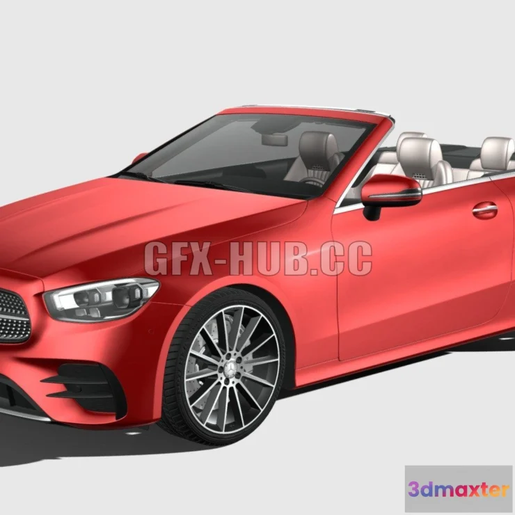 1207922 - CAR - Mercedes-Benz E-Class Cabrio AMG Line 2021 3D Model