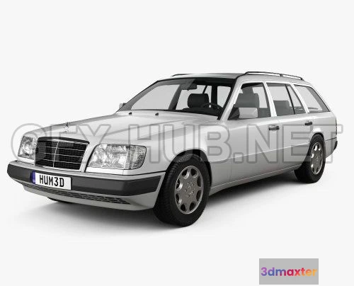 1207932 - CAR - Mercedes-Benz E-class Wagon 1993  3D Model