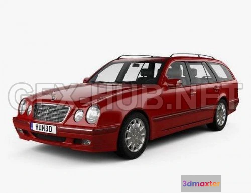 1207934 - CAR - Mercedes-Benz E-class wagon 1999  3D Model