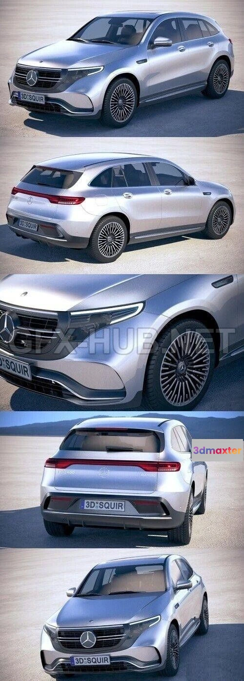 1207938 - CAR - Mercedes-Benz EQC AMG 2020  3D Model