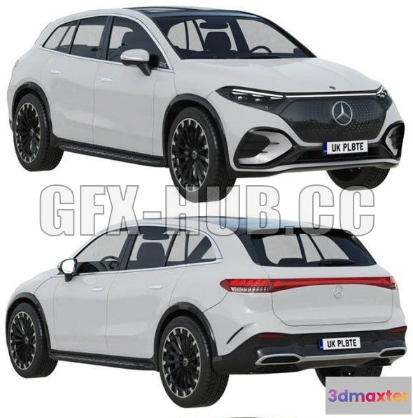 1207942 - CAR - Mercedes-Benz EQS SUV 2023 3D Model