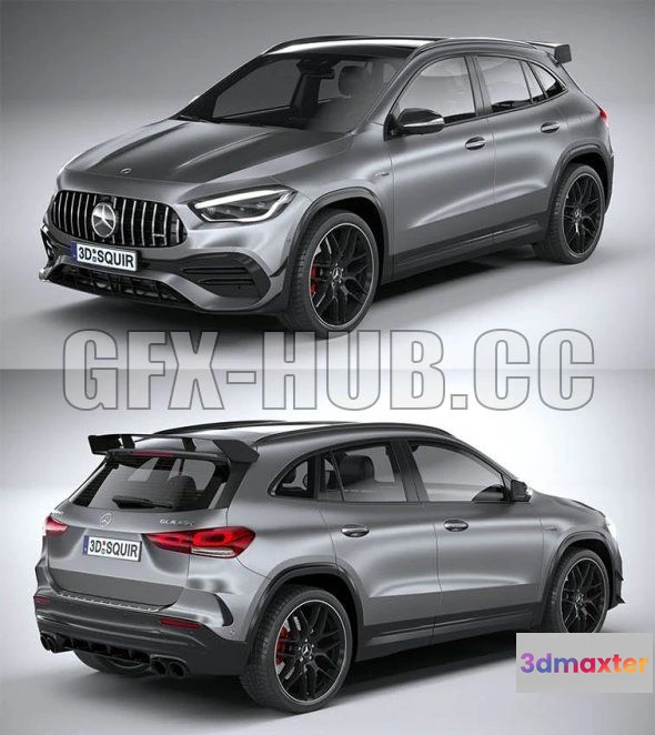1207956 - CAR - Mercedes-Benz GLA45 S AMG 2021 (2) 3D Model