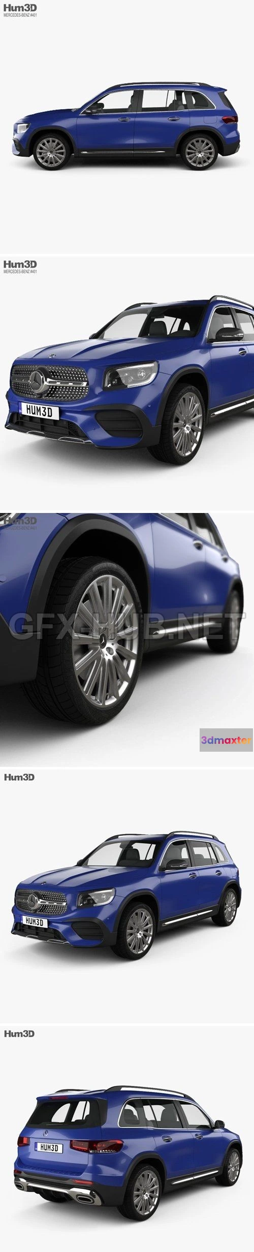 1207962 - CAR - Mercedes-Benz GLB-class AMG-Line 2019  3D Model