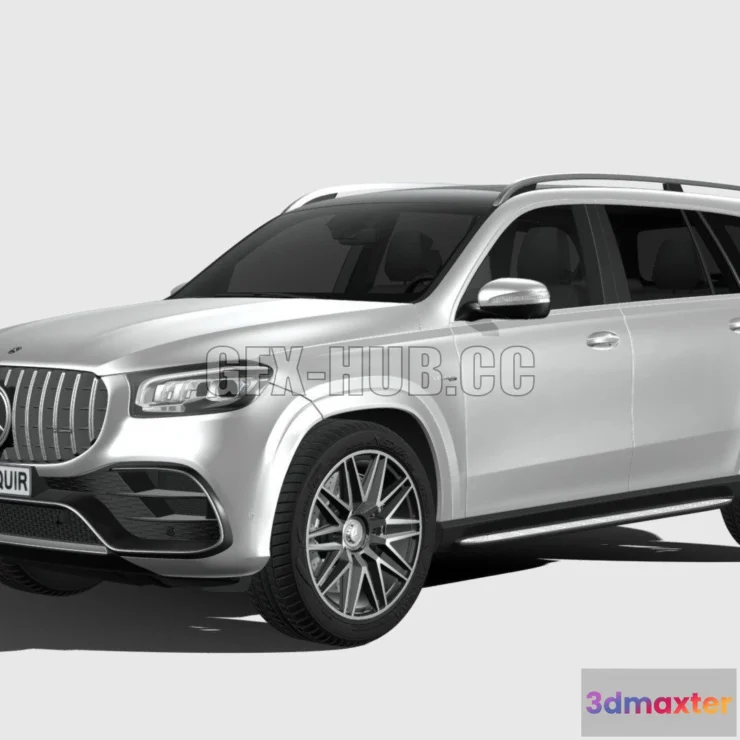 1207974 - CAR - Mercedes-Benz GLS63 AMG 2021 3D Model